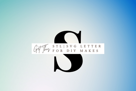 Download Lowercase Letter S SVG and STL - Letter Collection