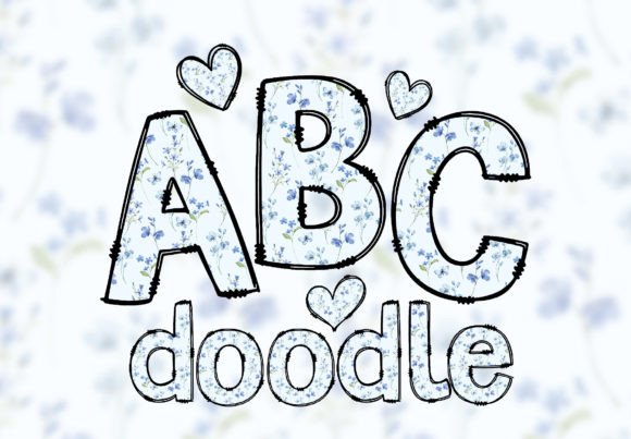 Download Doodle Floral Alphabet PNG Letters Font - Letter Collection