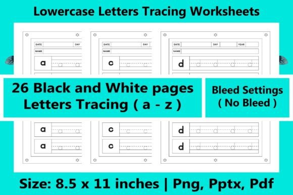 Download Lowercase Letters Tracing Worksheets - Letter Collection