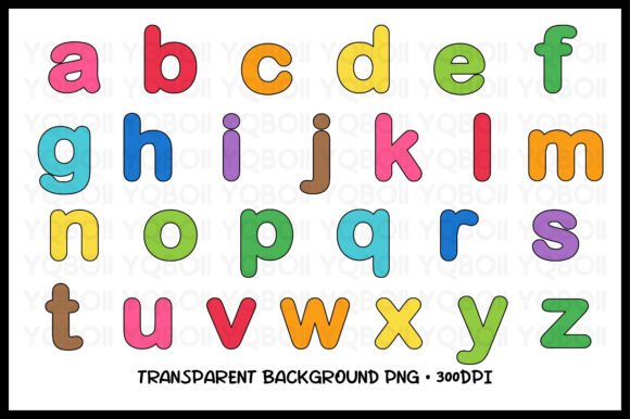 Download Lowercase Alphabet Letters Clipart Set - Letter Collection