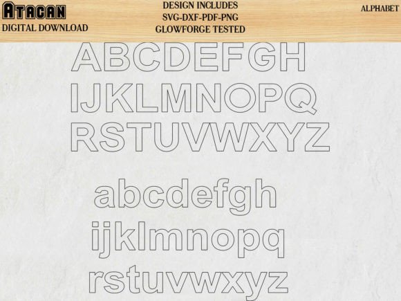 Download Laser Uppercase and Lowercase Letters - Letter Collection