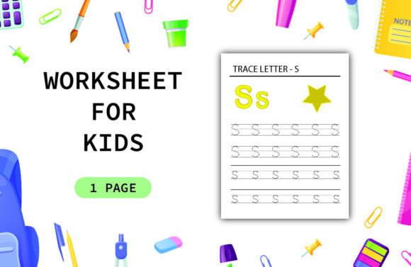 Download Trace Letter S-Worksheet for Kids - Letter Collection