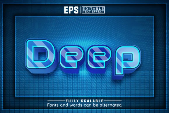 Download DEEP 3d -Editable Text Effect - Premium Resources