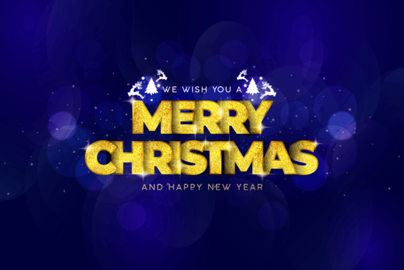 Download Merry Christmas Lettering Fonts Gold - Letter Collection