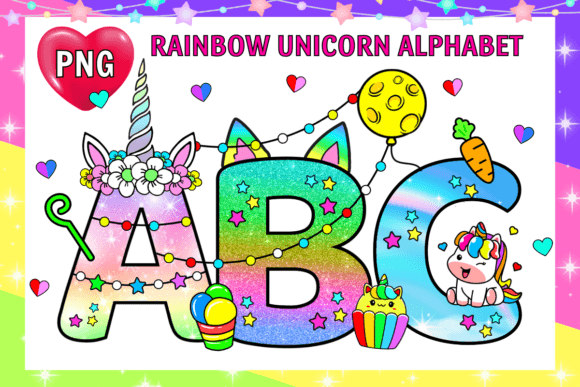 Download Magic Unicorn Alphabet Letters Font - Letter Collection